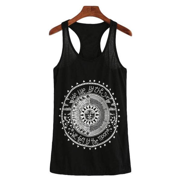 Live By The Sun Feel By The Moon Tank Top