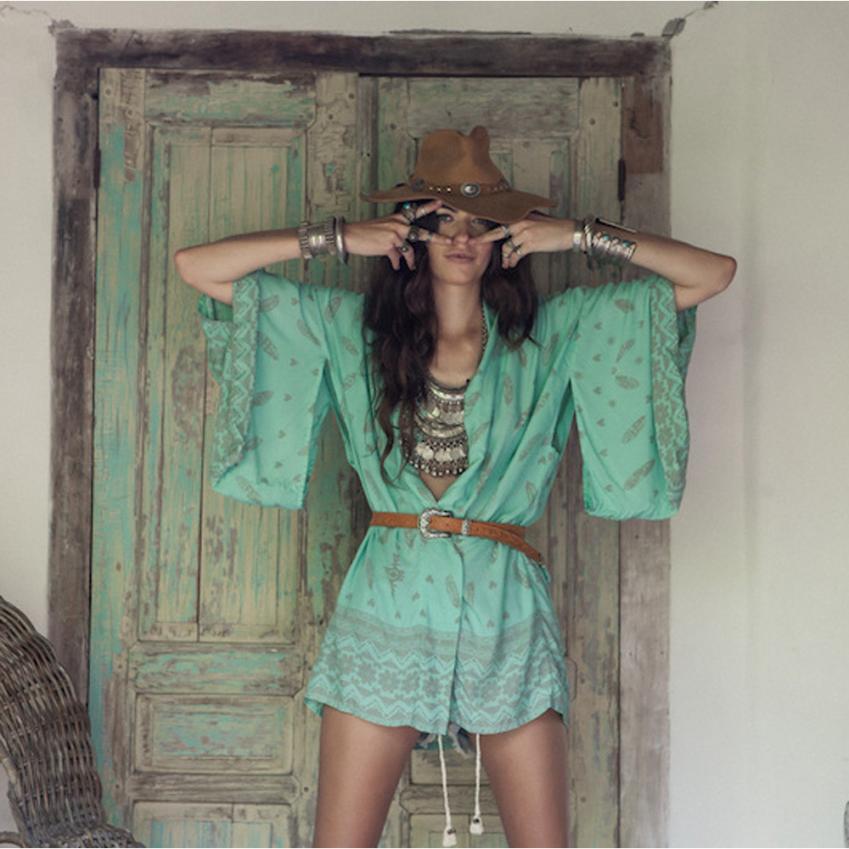 Boho Printed Chiffon  Kimono