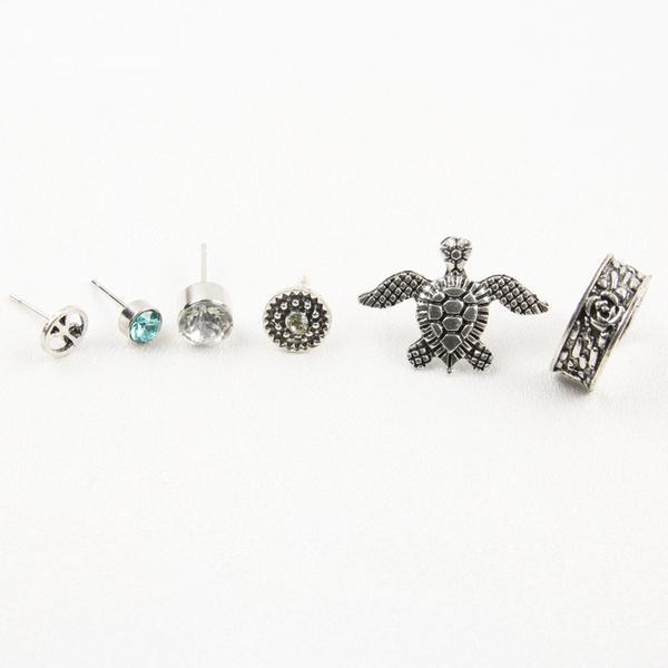 Silver Bohemian Ear & Ring (6 pc.) Set