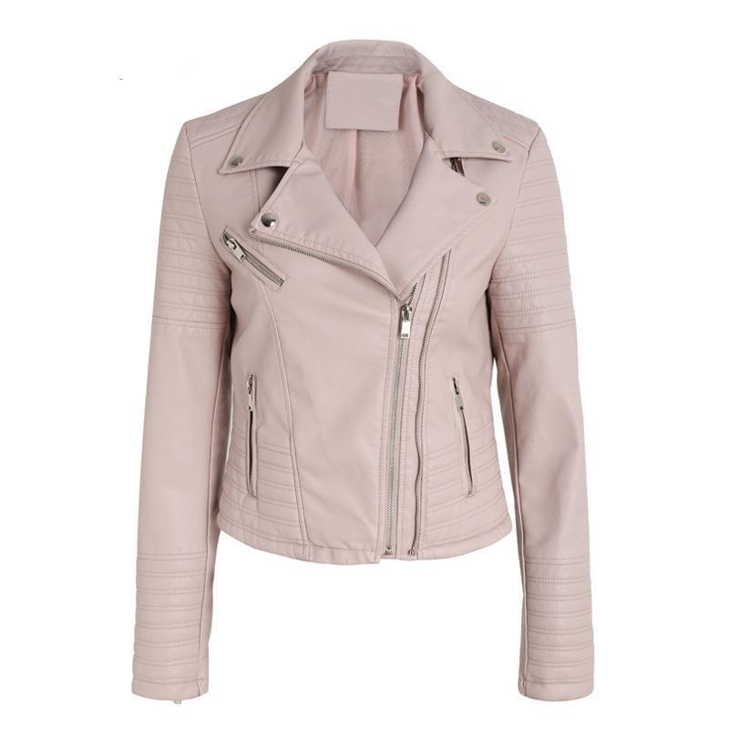 Faux Leather Motorcycle Jacket