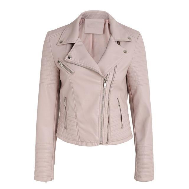 Faux Leather Motorcycle Jacket