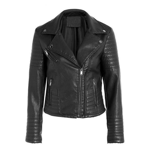 Faux Leather Motorcycle Jacket