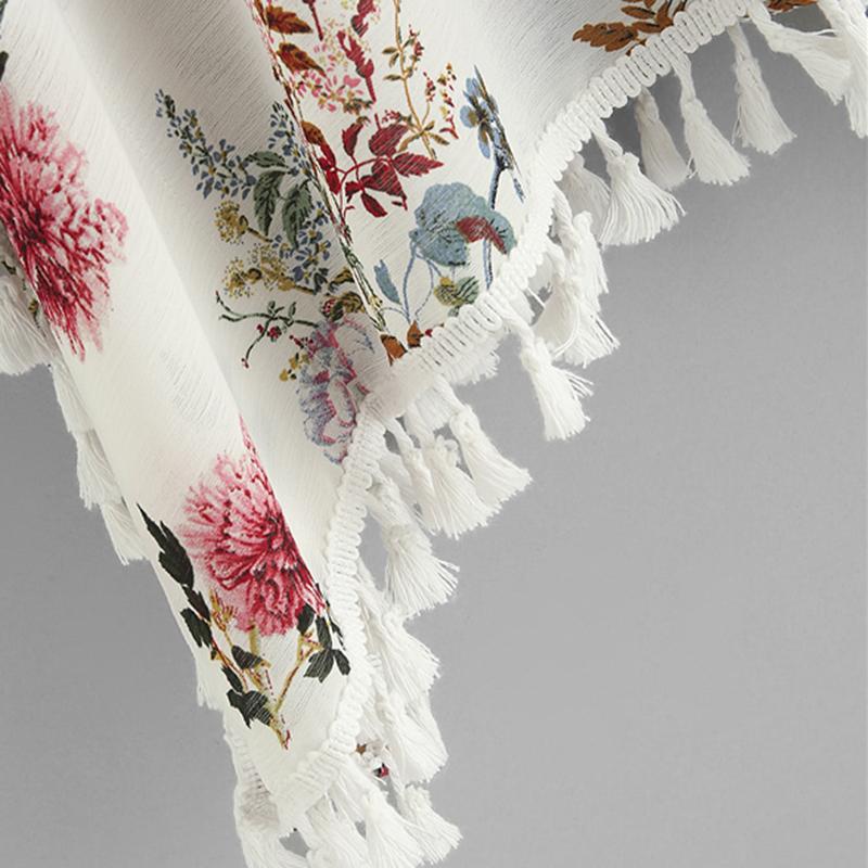 Tassel Detail Floral Kimono