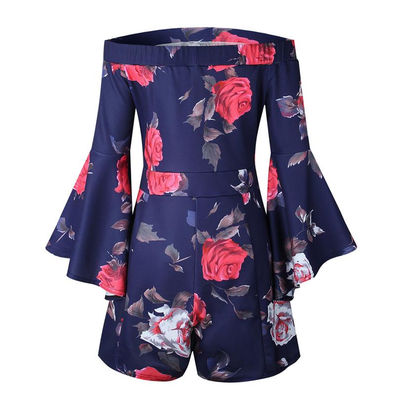 Ruffled Bell Sleeve Romper