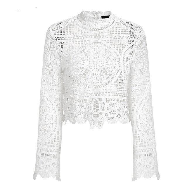 Elegant Lace Crop Top
