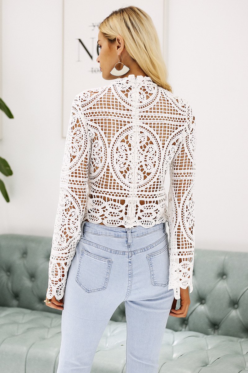 Elegant Lace Crop Top