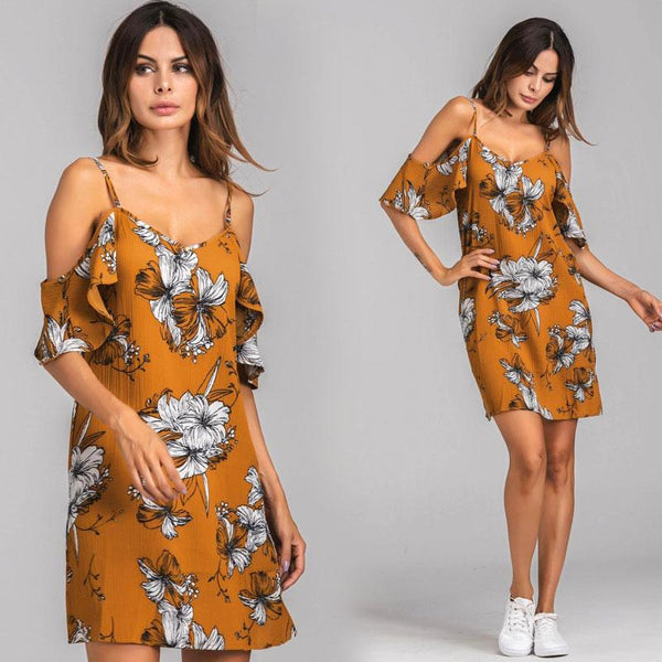 Floral Off Shoulder Summer Dress
