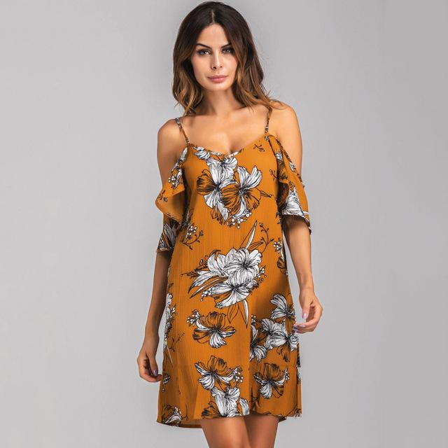Floral Off Shoulder Summer Dress