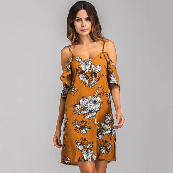 Floral Off Shoulder Summer Dress