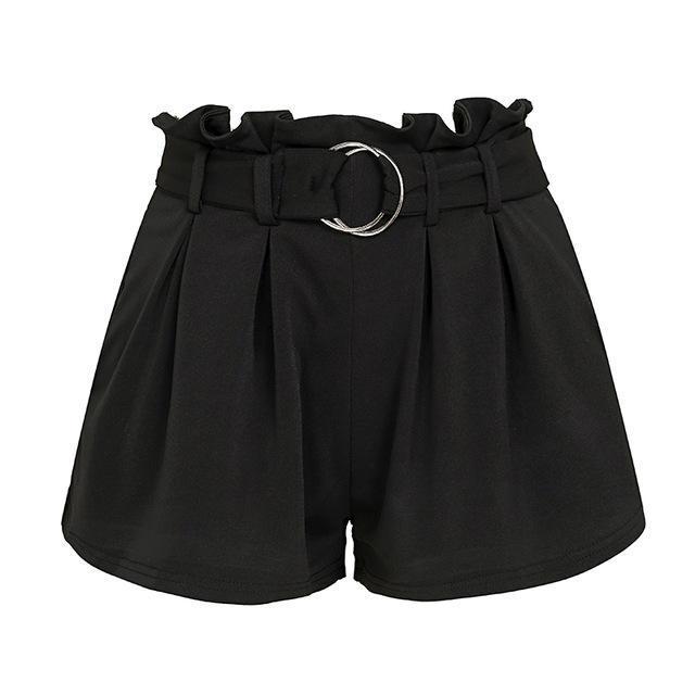 Wide Leg Soft Ruffled Shorts