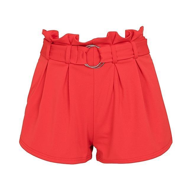 Wide Leg Soft Ruffled Shorts