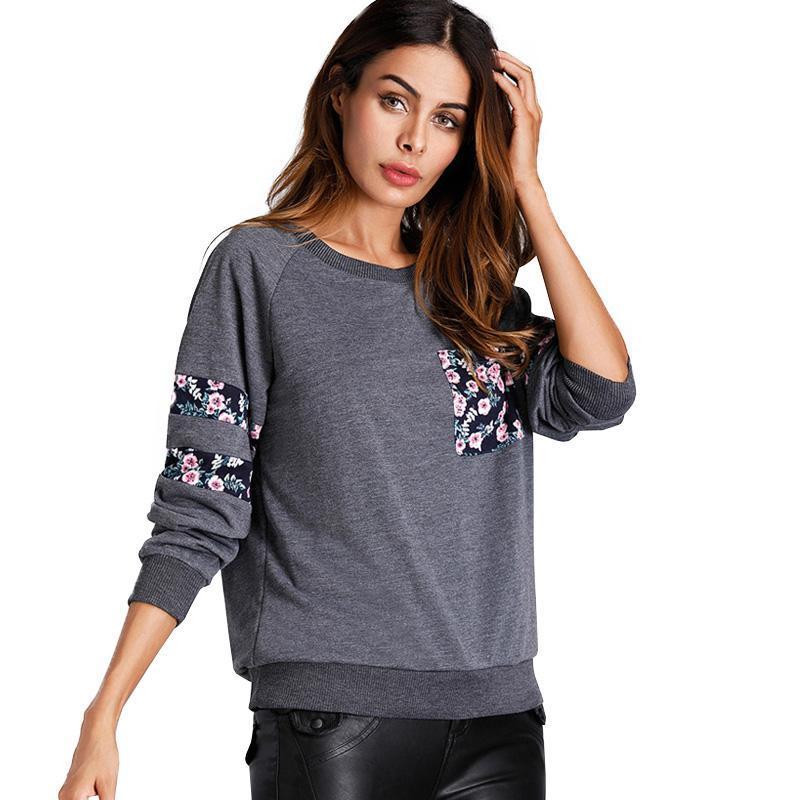 Floral Print Sweatshirt