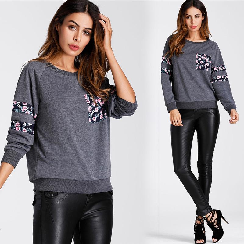 Floral Print Sweatshirt
