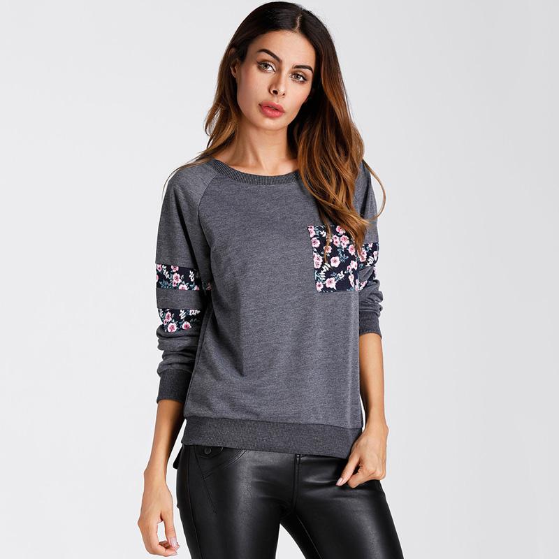 Floral Print Sweatshirt