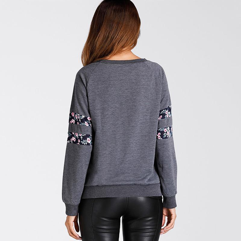 Floral Print Sweatshirt